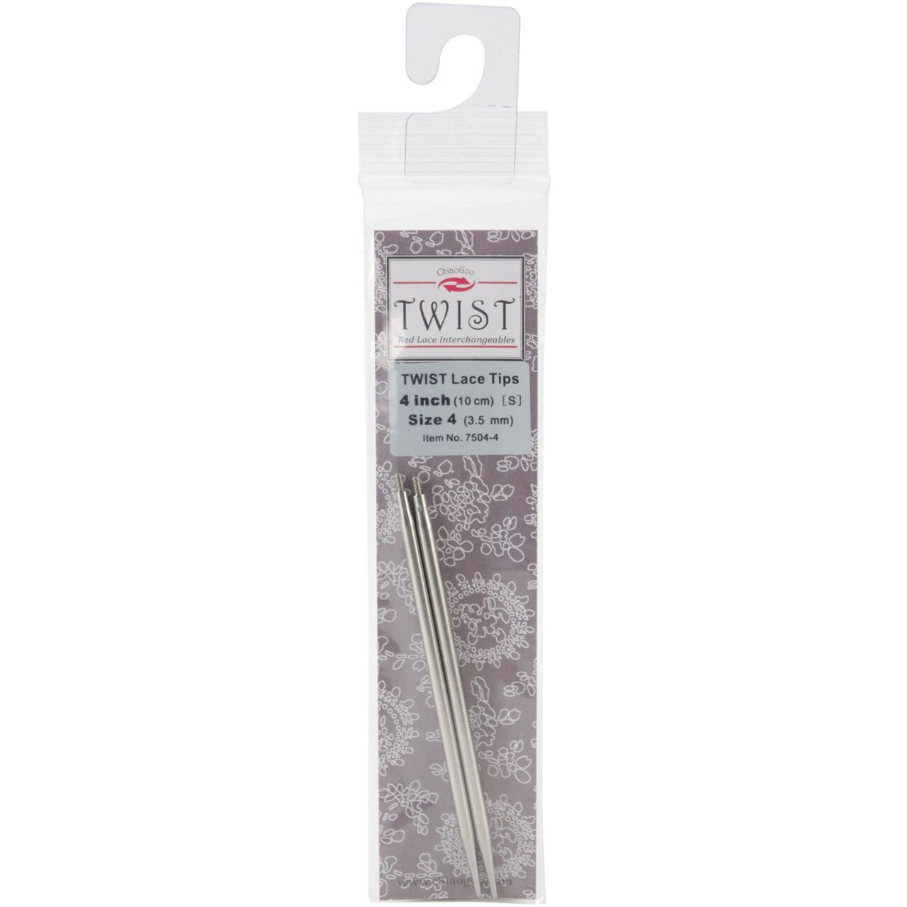 ChiaoGoo TWIST Red Lace Interchangeable Tips 4" - Sizes US 2.5 - 13